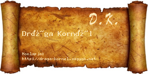 Drága Kornél névjegykártya